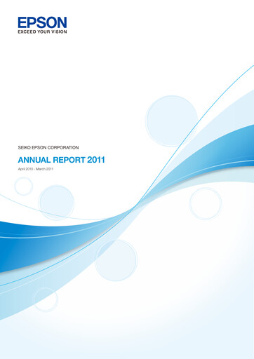 Thumbnail Seiko Epson Corporation Annual Report 2011