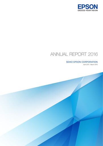 Thumbnail Seiko Epson Corporation Annual Report 2016