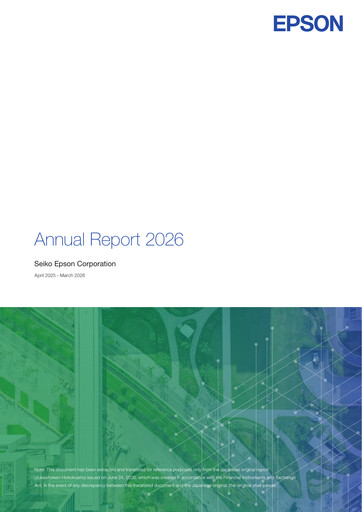 Thumbnail Seiko Epson Corporation Annual Report 2026