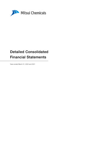 Thumbnail Mitsui Chemicals Financial Statement 2022