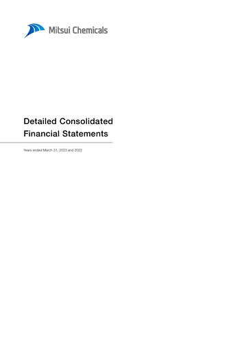 Thumbnail Mitsui Chemicals Financial Statement 2023