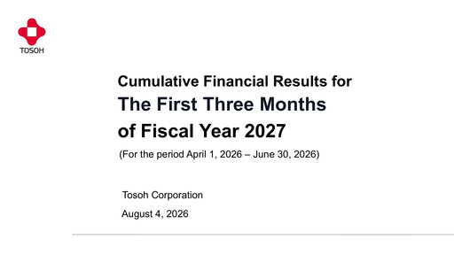 Thumbnail Tosoh Corporation Quarterly Report 2027-q1