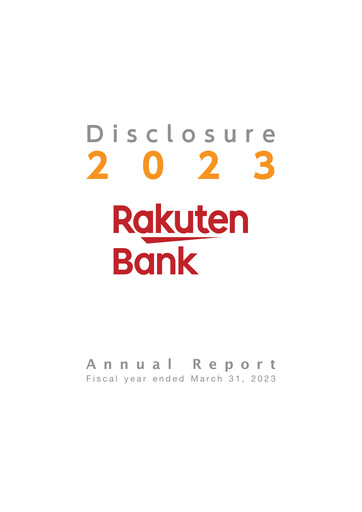 Thumbnail Rakuten Bank Annual Report 2023