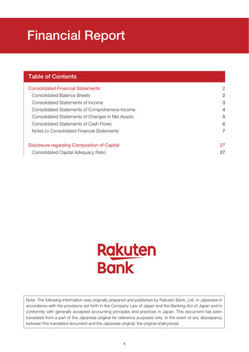 Thumbnail Rakuten Bank Financial Report 2024