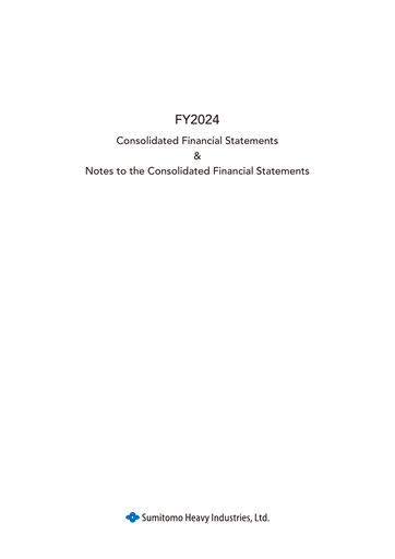 Thumbnail Sumitomo Heavy Industries Financial Statement 2024