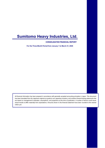Thumbnail Sumitomo Heavy Industries Quarterly Report 2026-q1