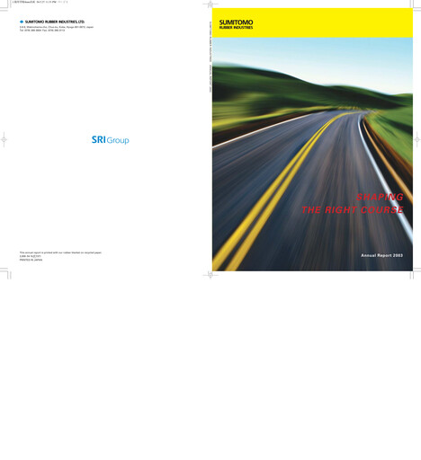 Thumbnail Sumitomo Rubber Industries Annual Report 2003