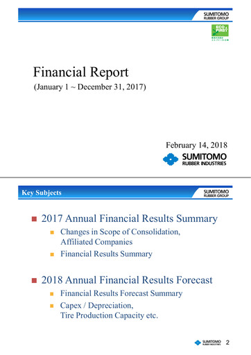 Thumbnail Sumitomo Rubber Industries Financial Statement 2017