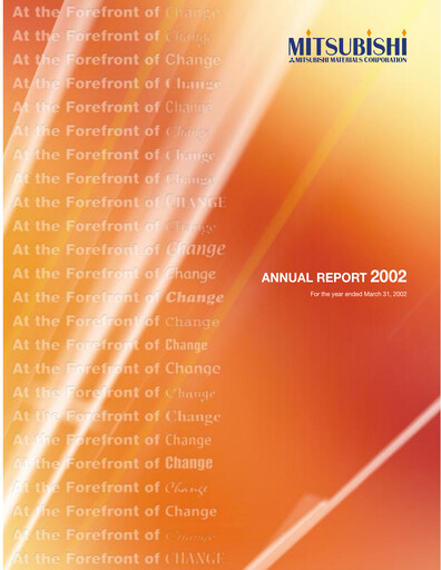 Thumbnail Mitsubishi Materials Annual Report 2002
