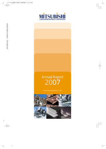 Thumbnail Mitsubishi Materials Annual Report 2007