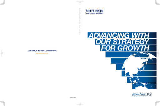 Thumbnail Mitsubishi Materials Annual Report 2013