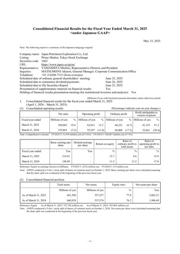 Thumbnail Japan Petroleum Exploration Financial Statement 2025
