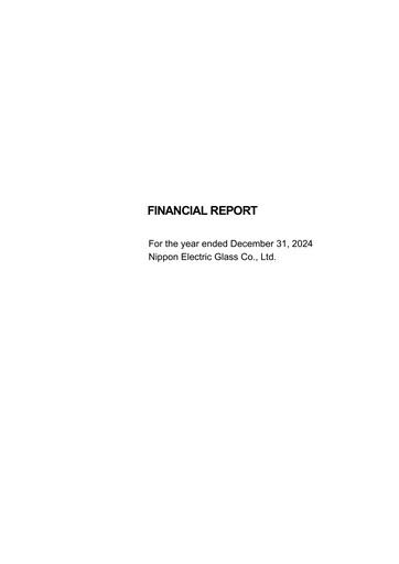 Vorschaubild Nippon Electric Glass Finanzmitteilung 2024
