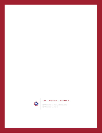 Miniature Texas Capital Bancshares Rapport annuel 2017