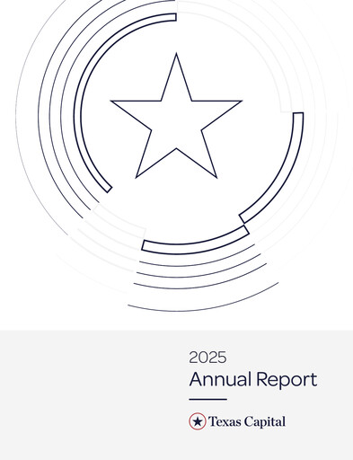 Miniature Texas Capital Bancshares Rapport annuel 2025