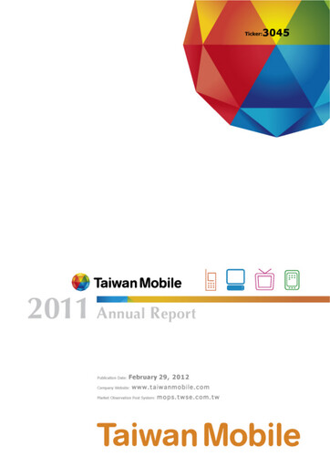 Thumbnail Taiwan Mobile
 Annual Report 2011