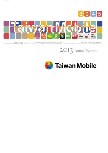 Thumbnail Taiwan Mobile
 Annual Report 2013