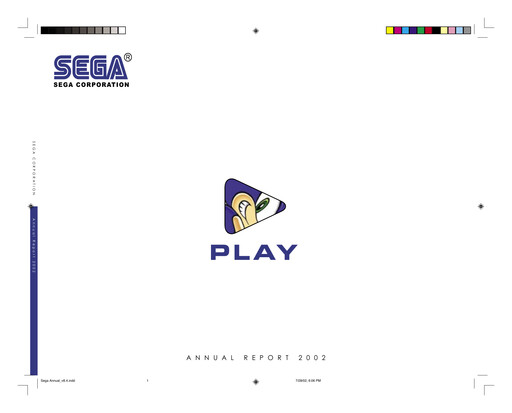 Miniature Sega Sammy Holdings Rapport annuel 2002