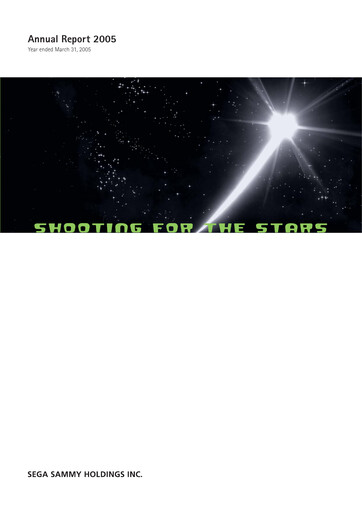 Miniature Sega Sammy Holdings Rapport annuel 2005