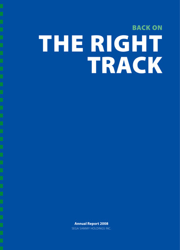 Miniature Sega Sammy Holdings Rapport annuel 2008