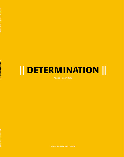 Miniature Sega Sammy Holdings Rapport annuel 2010