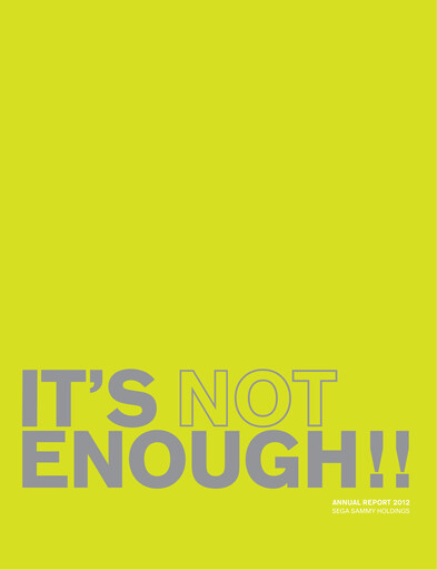 Miniature Sega Sammy Holdings Rapport annuel 2012