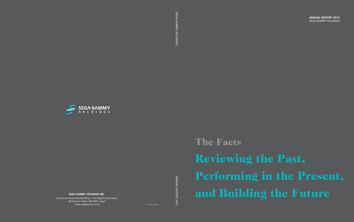 Miniature Sega Sammy Holdings Rapport annuel 2013