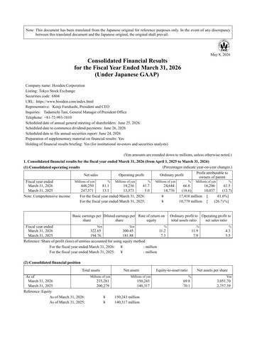Vorschaubild Hosiden Corporation Finanzbericht 2025-2026