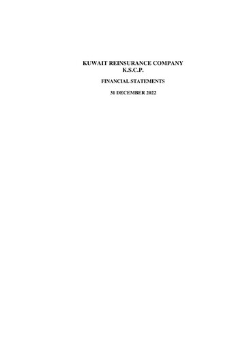 Thumbnail Kuwait Reinsurance Company Financial Statement 2022
