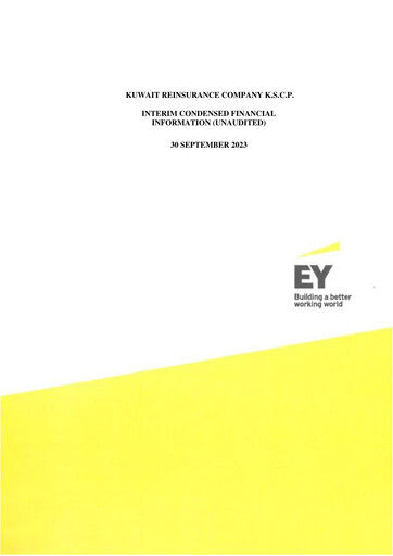 Vorschaubild Kuwait Reinsurance Company Quartalsbericht 2023-q3
