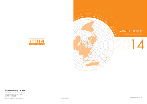 Thumbnail Nittetsu Mining Annual Report 2014