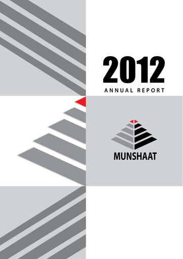 Miniature Munshaat Real Estate Projects Company Rapport annuel 2012