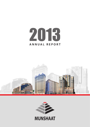Miniature Munshaat Real Estate Projects Company Rapport annuel 2013