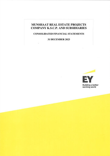 Thumbnail Munshaat Real Estate Projects Company Financial Statement 2023
