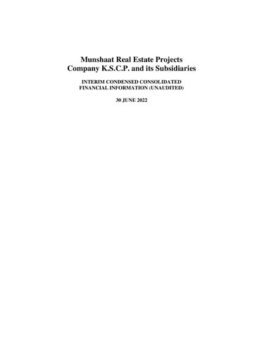 Thumbnail Munshaat Real Estate Projects Company Half-year Report 2022-h1