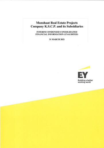 Thumbnail Munshaat Real Estate Projects Company Quarterly Report 2021-q1