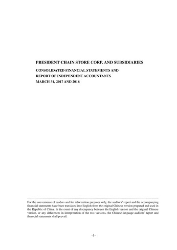Thumbnail President Chain Store (PSCS) Quarterly Report 2017-q1