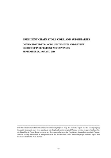 Thumbnail President Chain Store (PSCS) Quarterly Report 2017-q3