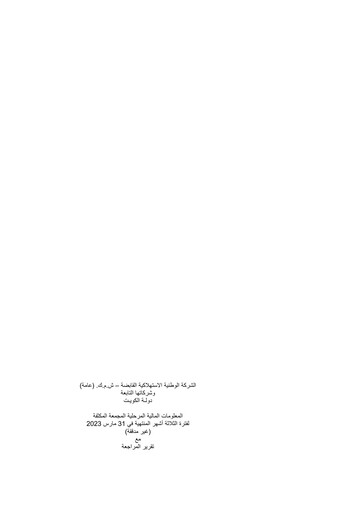 Thumbnail National Consumer Holding Company Quarterly Report 2023-q1