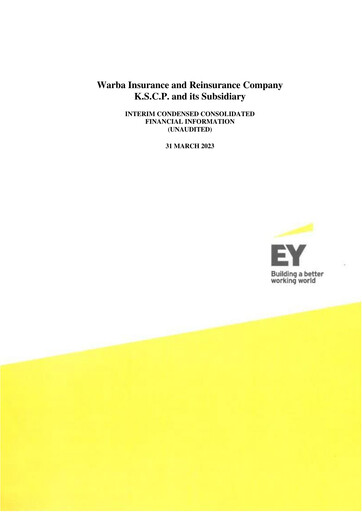 Thumbnail Warba Insurance and Reinsurance Company Quarterly Report 2023-q1