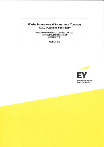 Thumbnail Warba Insurance and Reinsurance Company Quarterly Report 2023-q2