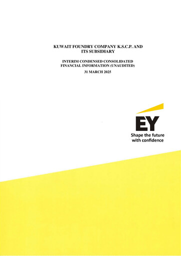 Thumbnail Kuwait Foundry Company K.S.C.P. Quarterly Report 2025-q1
