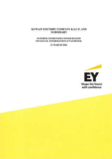 Thumbnail Kuwait Foundry Company K.S.C.P. Quarterly Report 2026-q1