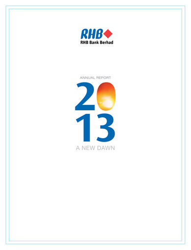 Miniature RHB Bank Rapport annuel 2013