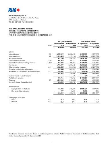 Thumbnail RHB Bank Quarterly Report 2019-q3