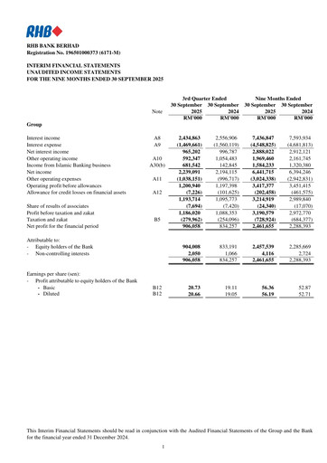 Thumbnail RHB Bank Quarterly Report 2025-q3