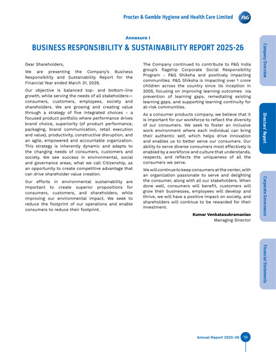 Thumbnail Procter & Gamble India Sustainability Report 2026