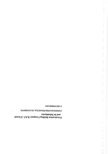 Thumbnail Privatization Holding Company - K.P.S.C. Financial Statement 2012