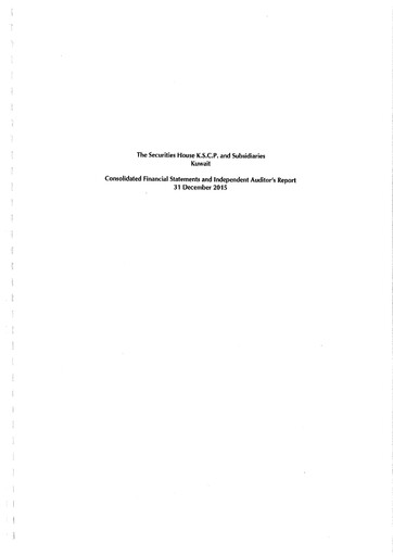 Thumbnail The Securities House Financial Statement 2015